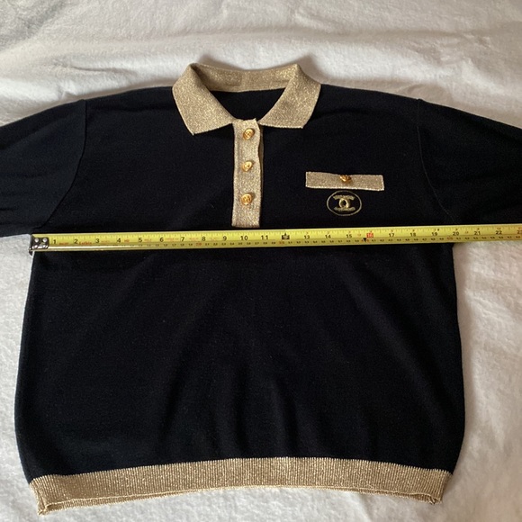 CHANEL SHORT SLEEVES SWEATER/TOP . - Picture 6 of 13
